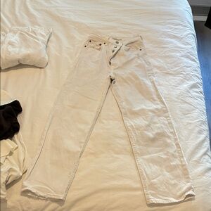 Levi's Women's White Ankle & Cropped Jeans